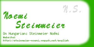 noemi steinmeier business card